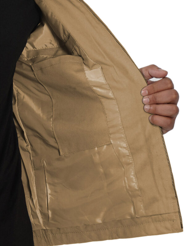 Blair Quilted Mens Lightweight Beige Cotton Jacket - Image 6