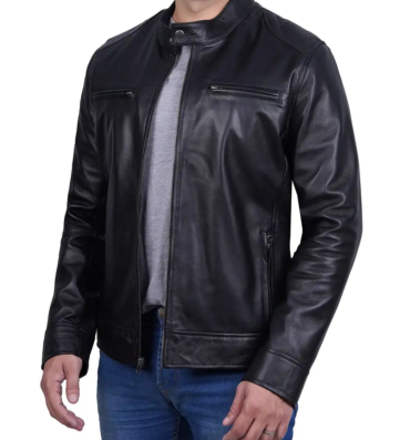 Mens_Black_Cafe_Racer_Leather_Biker_Jacket