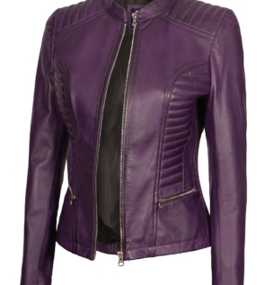 PurpleLeatherJacketForWomen-1