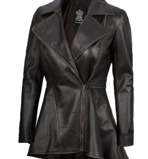 Ruboffbrownleatherjacket