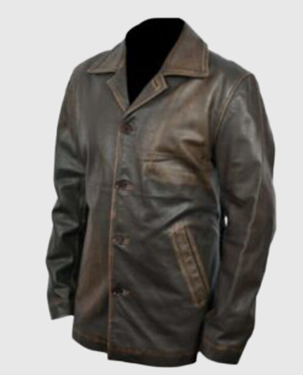 Supernatural Dean Winchester Distressed Brown Long Leather Jacket - Image 5