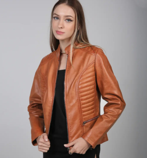 Tan_leather_cafe_racer_jacket_for_women
