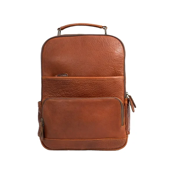 Stylish Brown Genuine Leather Backpack