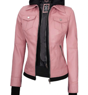 Women_s_Pink_Hooded_Leather_Motorcycle_Jacket