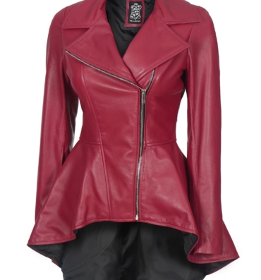 WomensPinkRealLambskinLeatherJacket