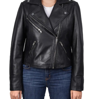 Womensleatherjacketrelaxfit