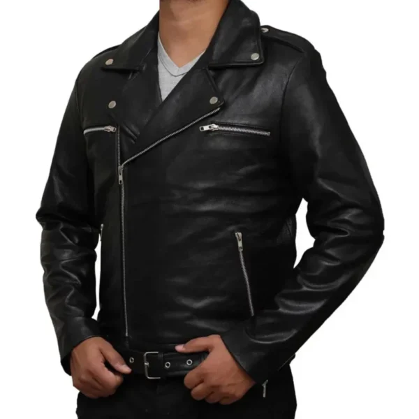 Jeffrey Morgan The Walking Dead Leather Jacket - Image 4