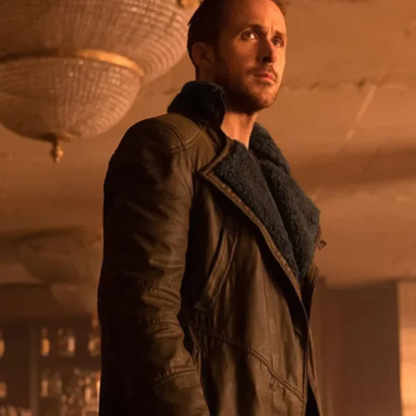 Ryan Gosling Blade Runner 2049 Leather Long Coat - Image 8