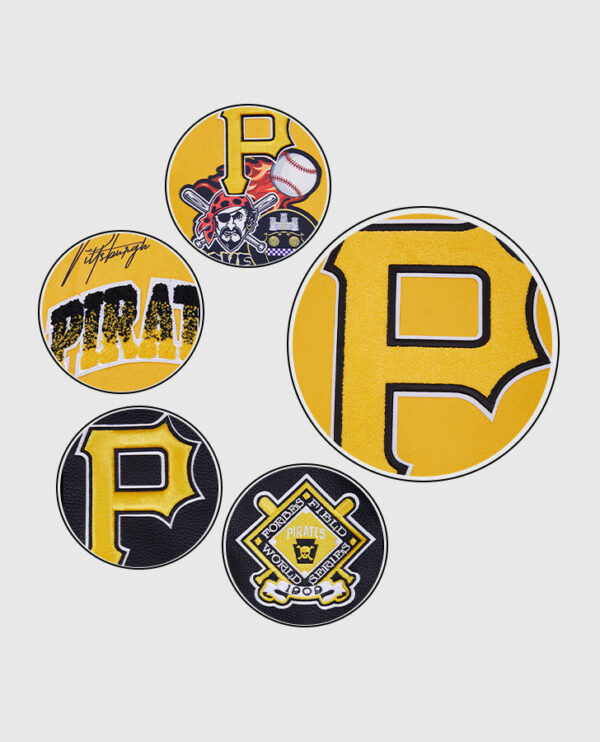 MLB Pittsburgh Pirates Men's Yellow Varsity Jacket - Image 5