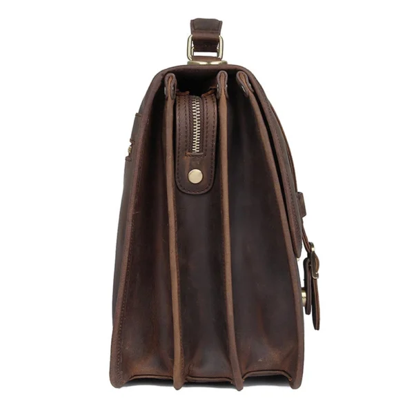 Dark Brown Leather Briefcase – The Professional’s Choice - Image 5