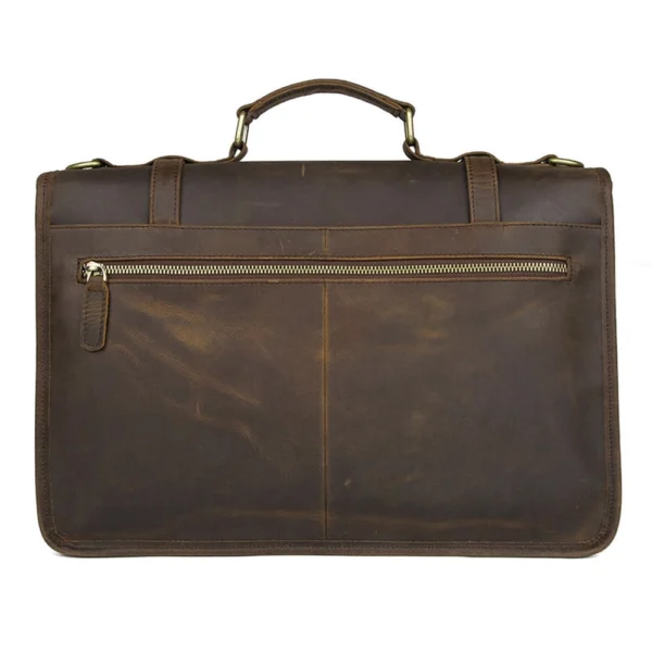 Dark Brown Leather Briefcase – The Professional’s Choice