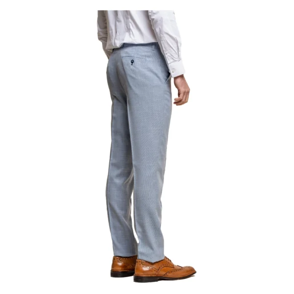 Mens Three Piece Aqua Blue Formal And Wedding Suit - Image 7