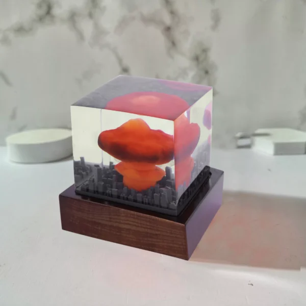 Handmade Epoxy Resin Nuclear Explosion Lamp - Image 6