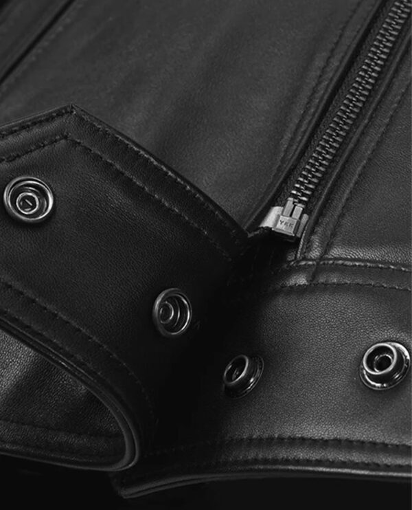Women's Black Moto Leather Jackets - Image 5