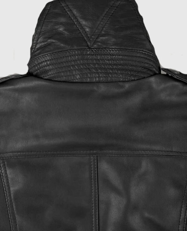 Women's Black Moto Leather Jackets - Image 6