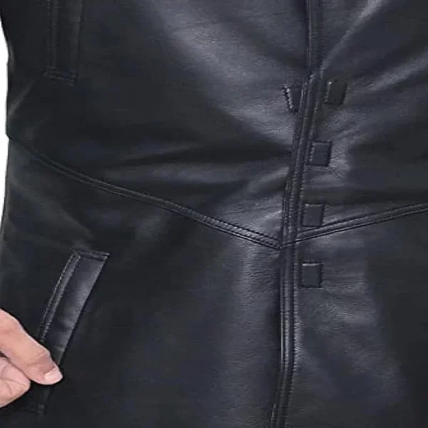 Ryan Gosling Blade Runner 2049 Leather Long Coat - Image 6