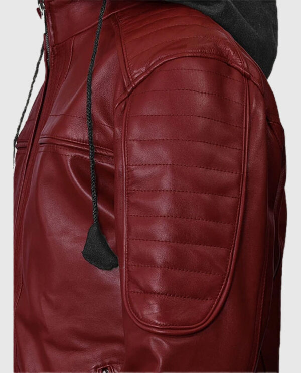 Men's Rodeo Hooded Leather Jacket - Image 4