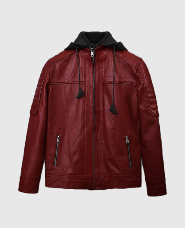 Men's Rodeo Hooded Leather Jacket - Image 7