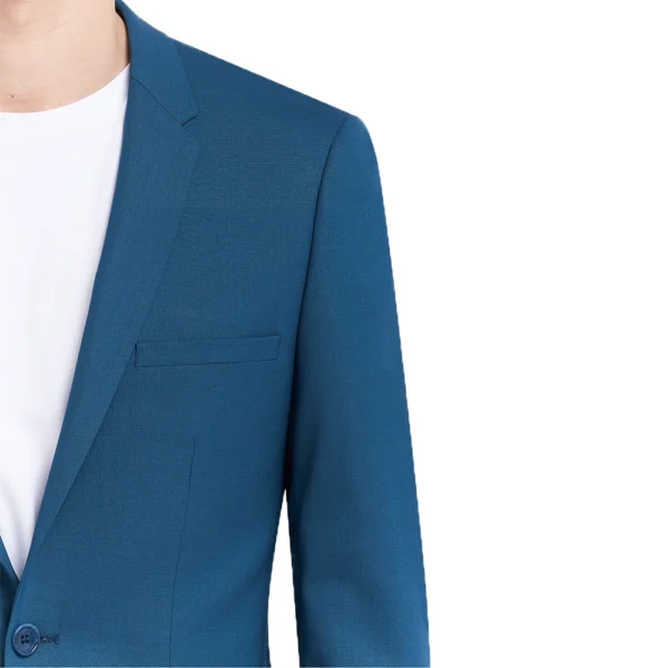 2 Piece Petrol Blue Tuxedo For Men - Image 3