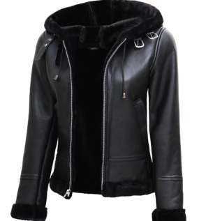 women_black_shearling_leather_jacket