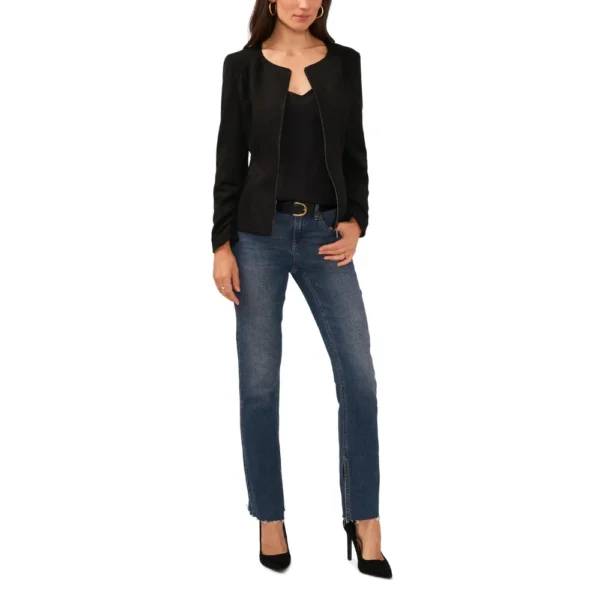 Womens Black Suede Jacket - Image 3