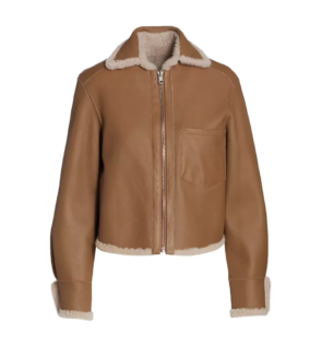 womens-brown-leather-shearling-trimmed-zip-jacket.webp
