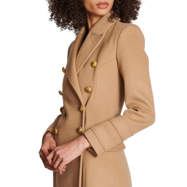 Betty Camon Brown Wool Double Breasted Coat - Image 2