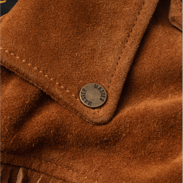 Brown Men Cowboy Style Fringes Suede Leather Western Jacket - Image 3