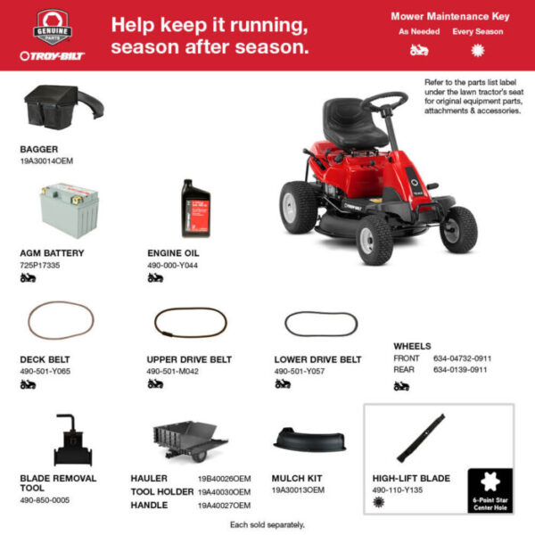 TB30B Compact Riding Lawn Mower - Image 7