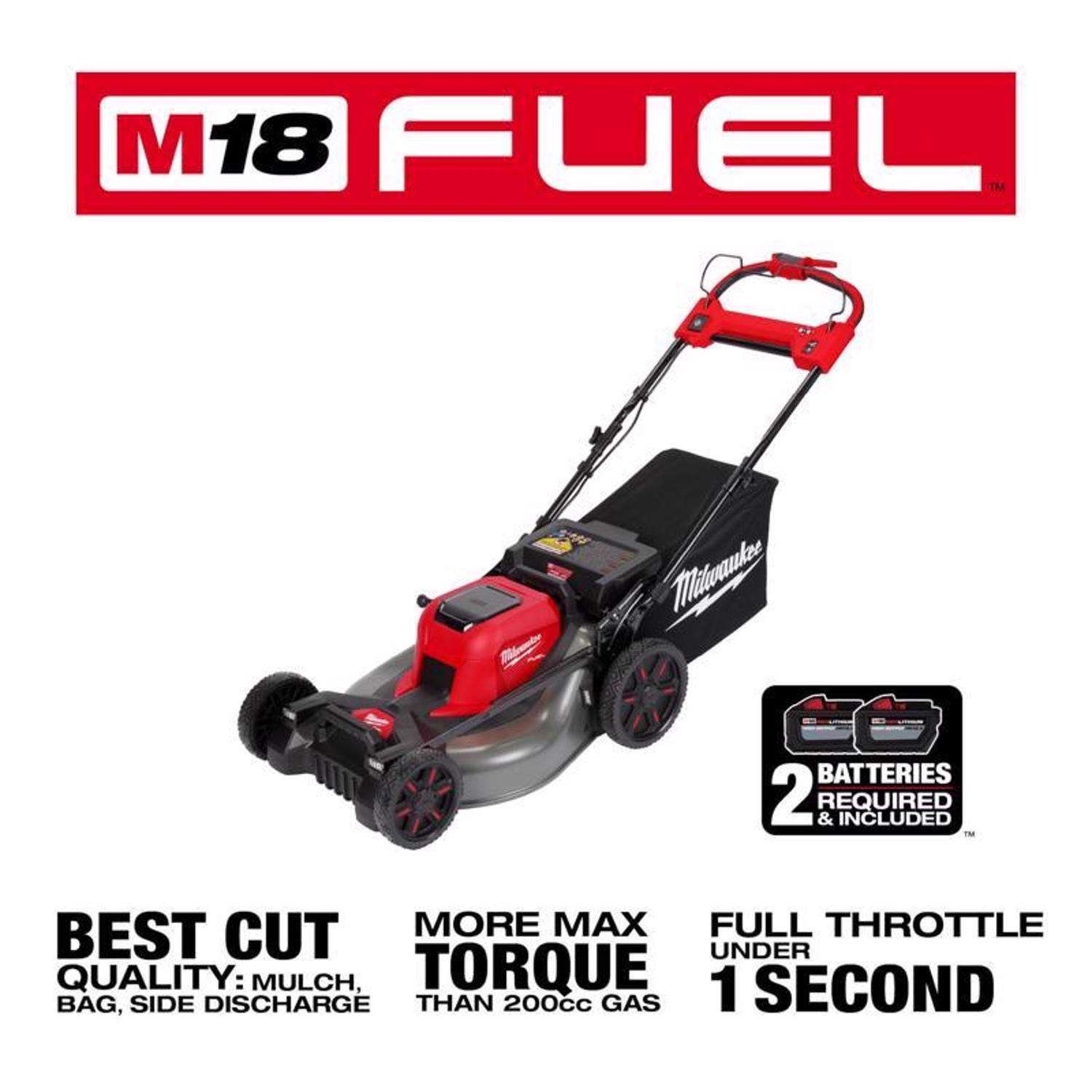 Milwaukee 2823-22HD M18 FUEL Self-Propelled Dual Battery Mower Kit - Image 3