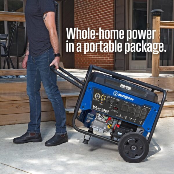 Westinghouse 9500 Peak Watt Home Backup Portable Gas Powered Generator - Image 6