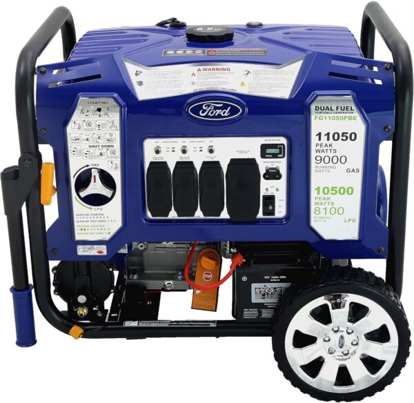 Ford 11,050 Watt Dual Fuel Portable Generator FG11050PBE - Image 7