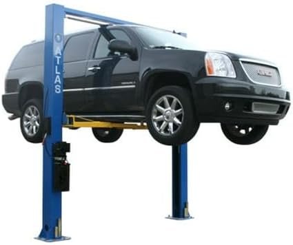 ATLAS Automotive Equipment 9OHSC-SS 2-Post Vehicle Overhead Lift, 11’9” Minimum Ceiling Height, 9,000lb Capacity, Clear Floor, 11’10” Height, 3-Stage Front and 2-Stage Rear Arms, for DIY/Hobbyists - Image 2