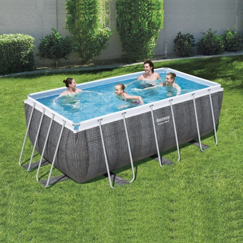 Bestway Power Steel Above Ground Rectangular Pool Set 412x201x122cm - Image 5