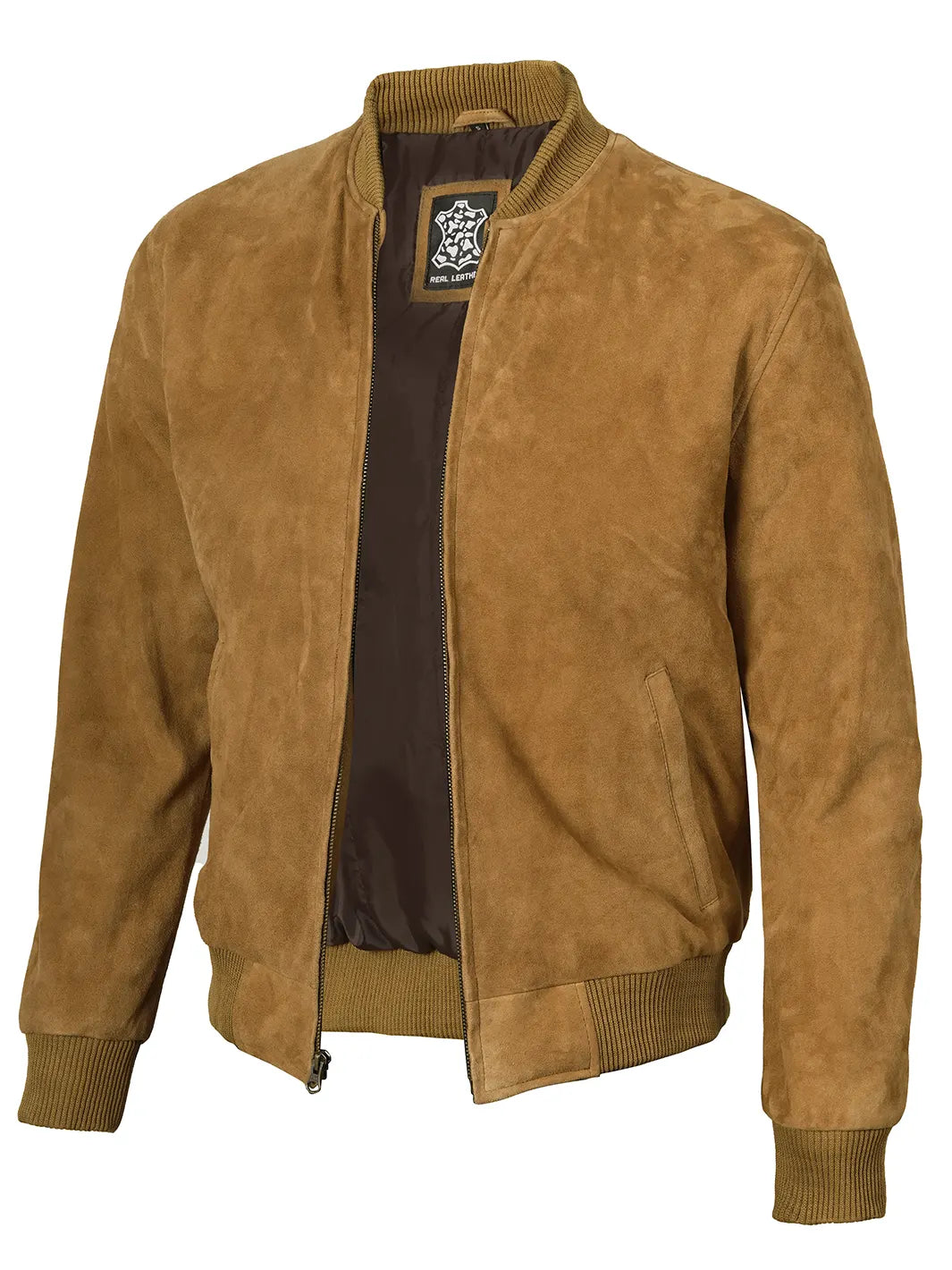 Adamsville_Mens_Brown_Bomber_Suede_Jacket