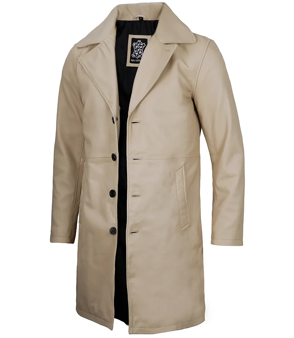 Beige_mens_leather_car_coat