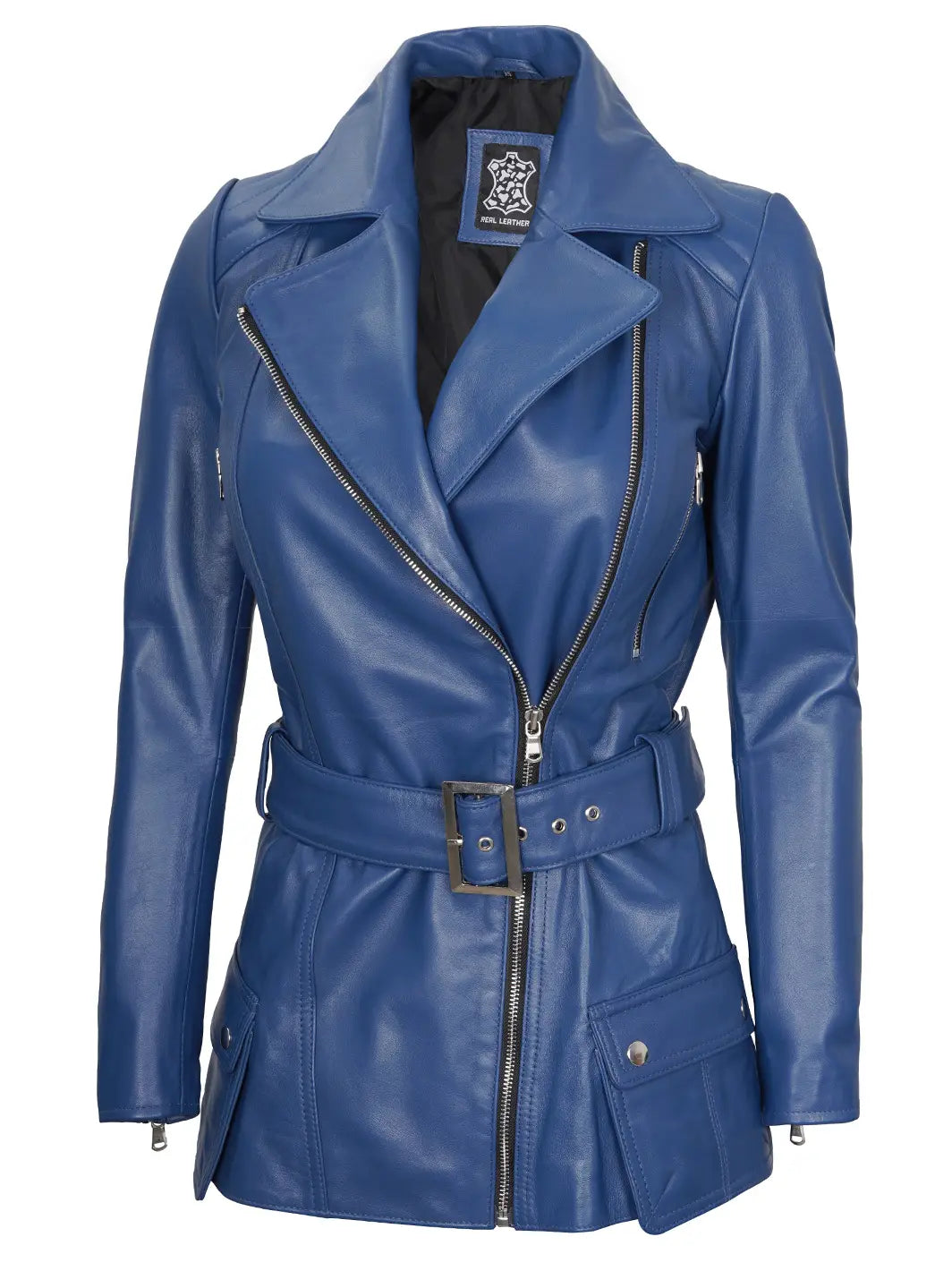 Bluebikerleatherjacket