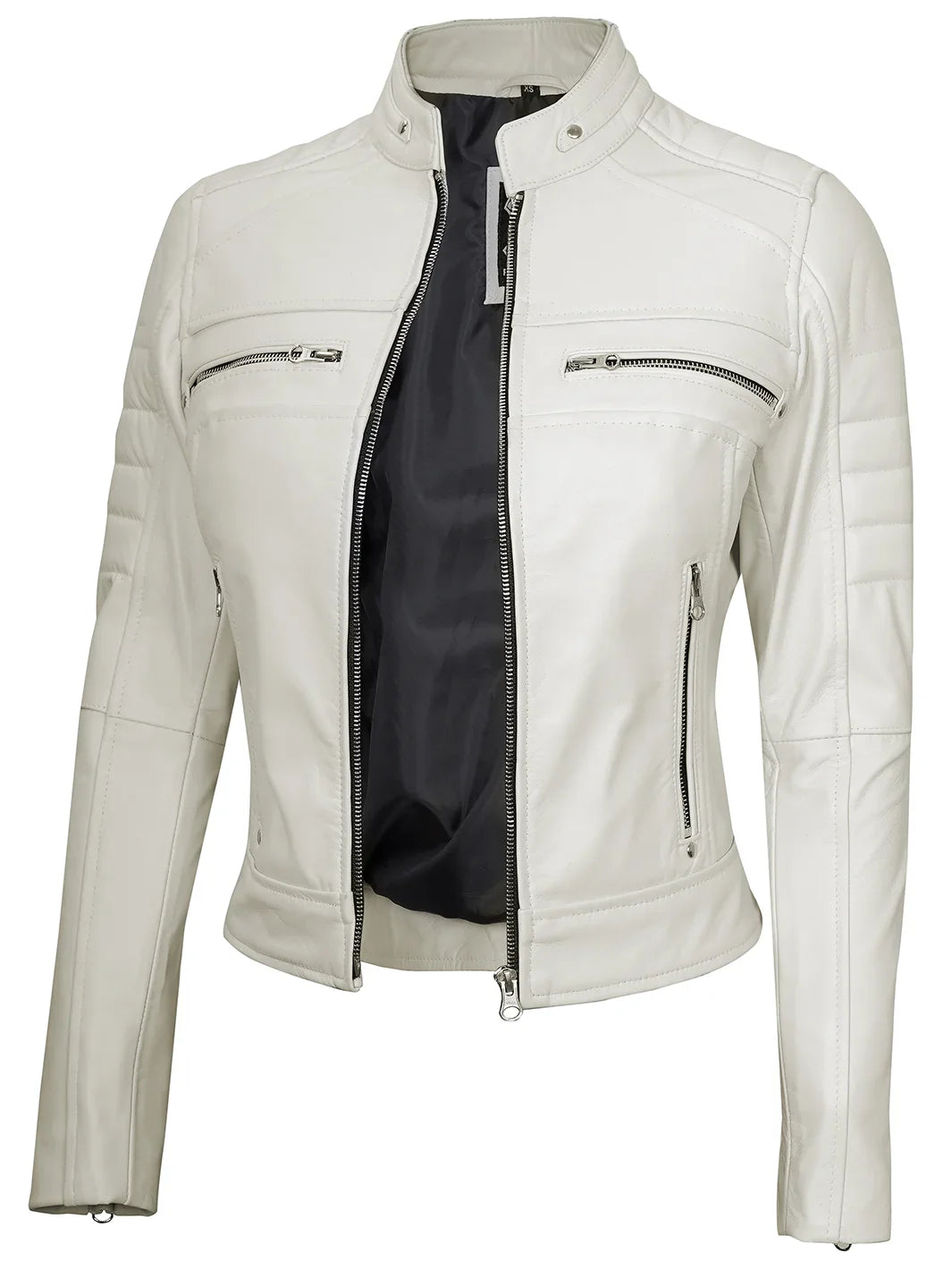 Caferacerrealleatherbikerjacket
