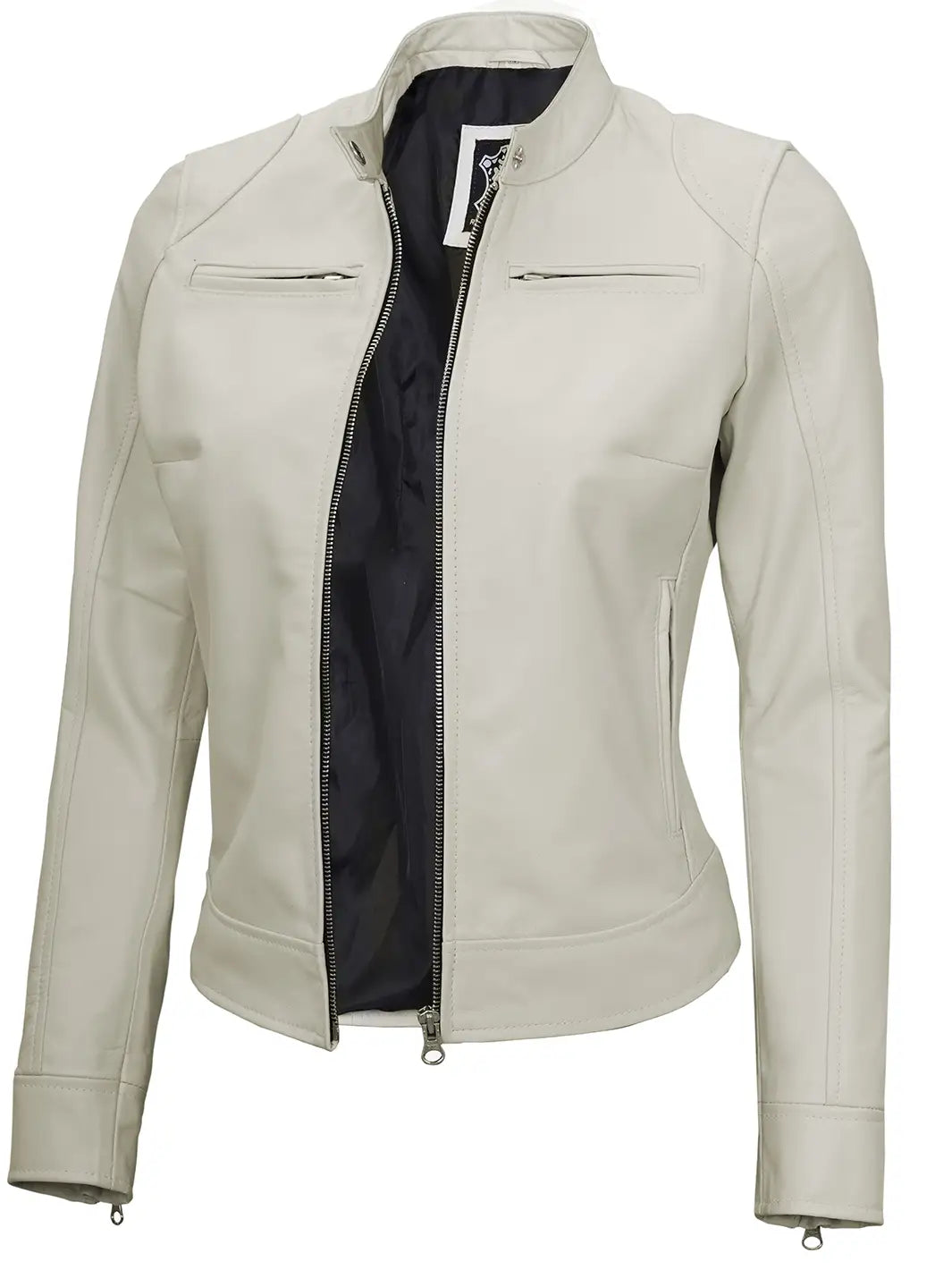 Caferacerrealleatherjacketforwomens
