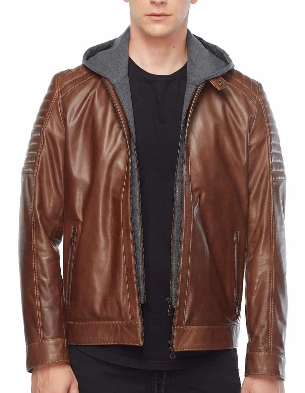 Element-Brown-Detachable-Hooded-Leather-Jacket