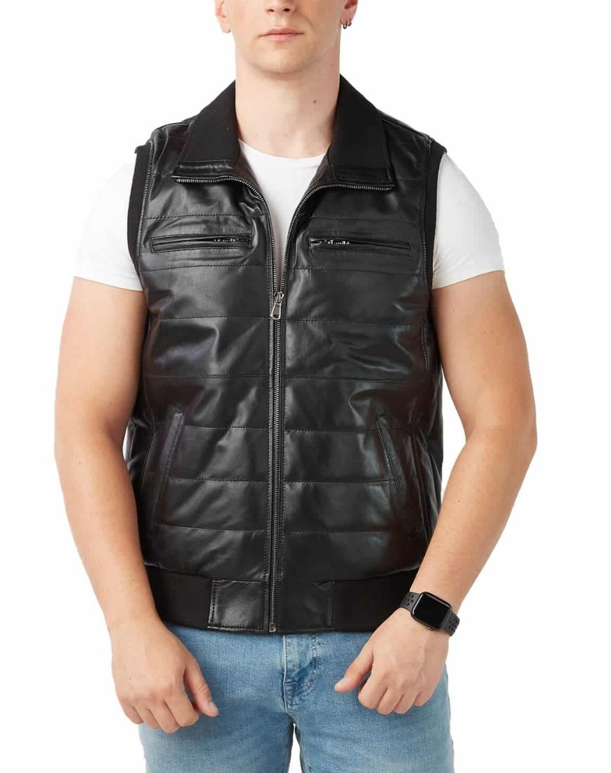 Men_sDoradoBlackLeatherVest