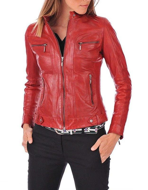 Odyssey-Red-Leather-Biker-Jacket
