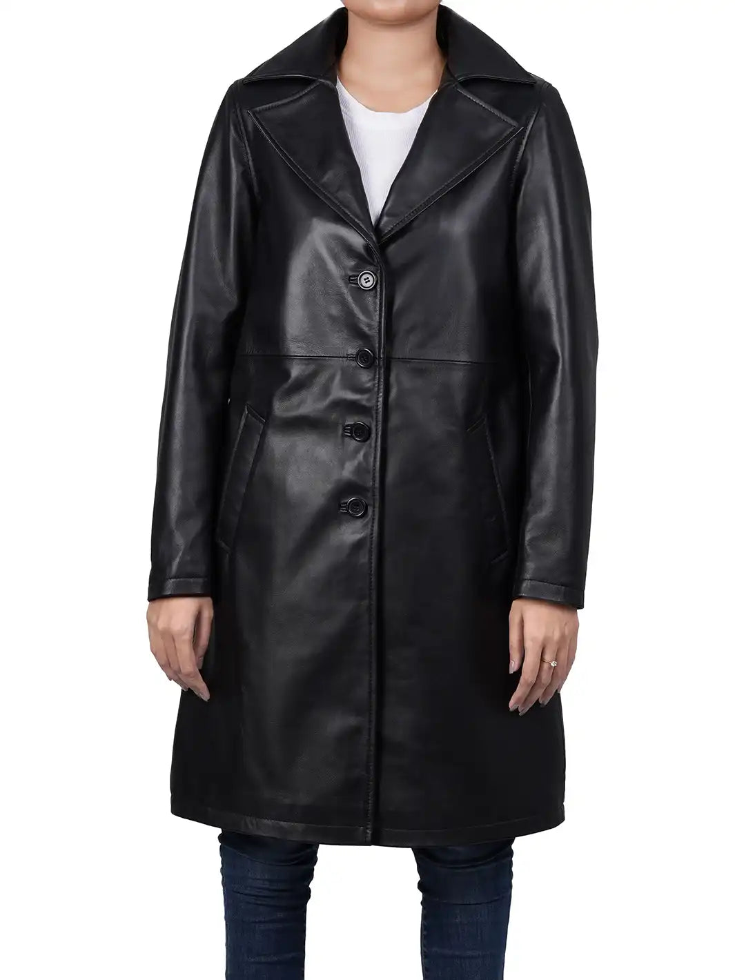 Relaxfitwomenleathercoat