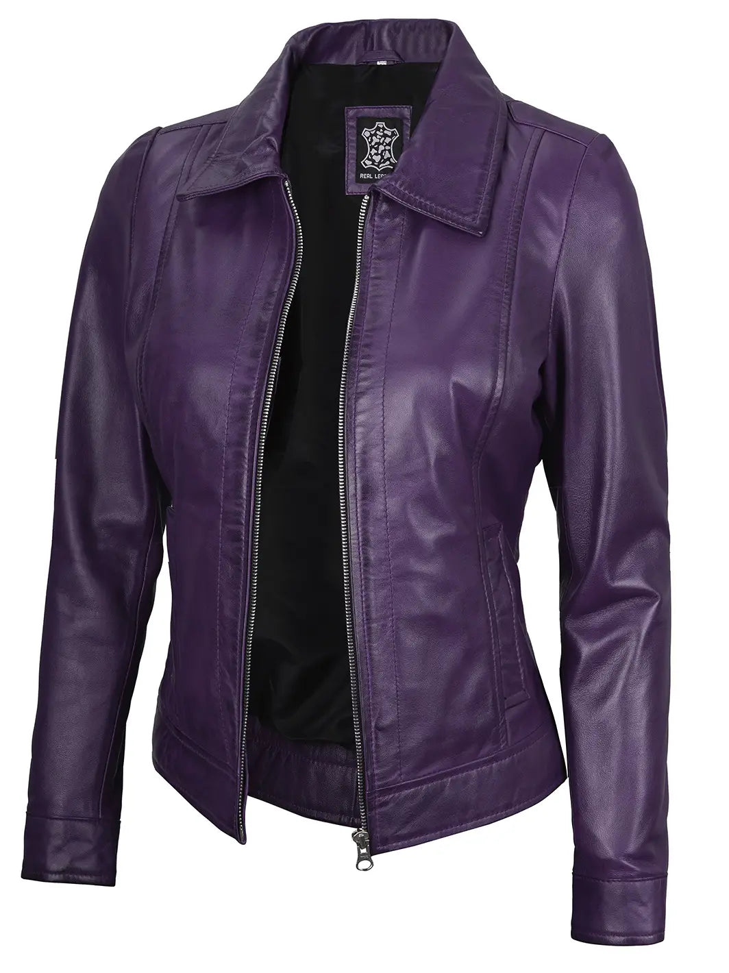 Shirtcollarwomenpurplejacket