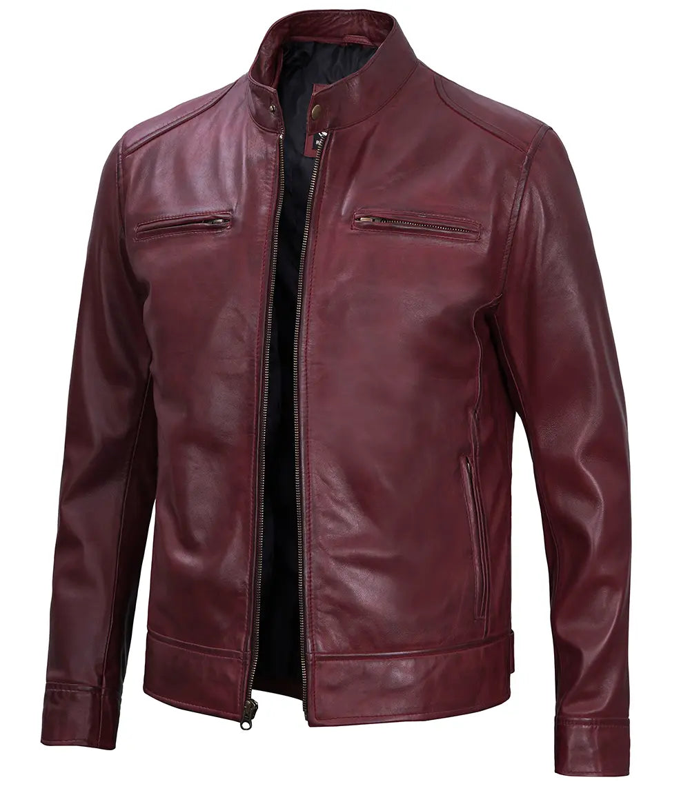 mens_cafe_racer_maroon_leather_jacket