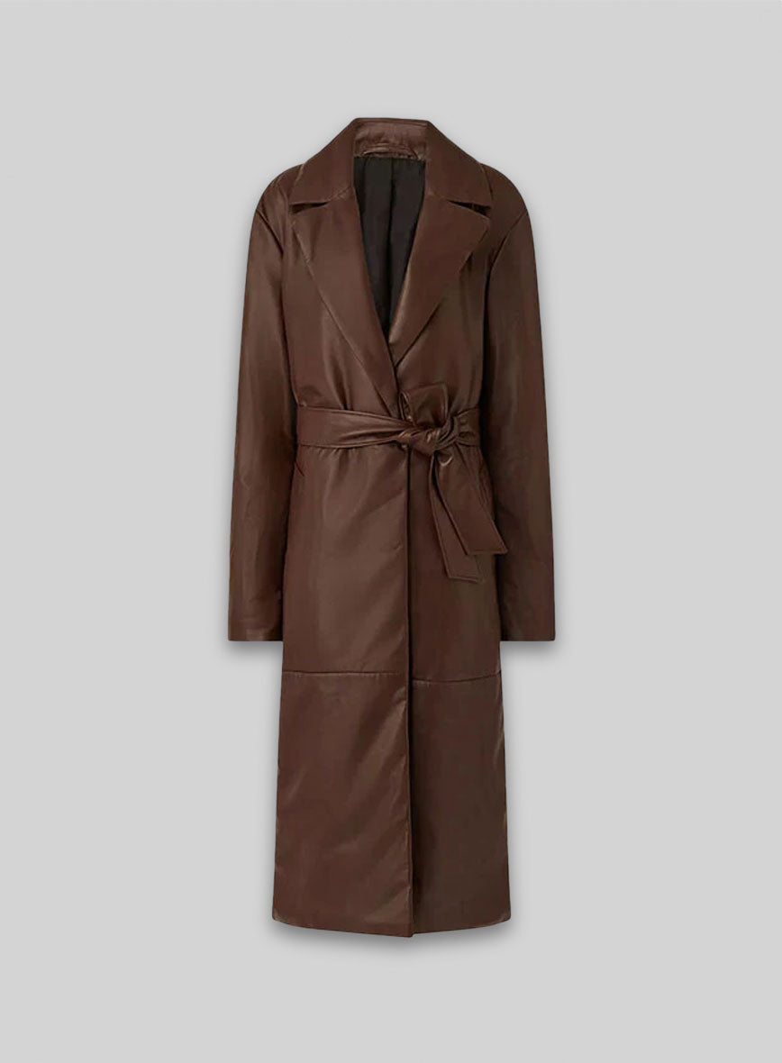 90svintageleatherlongcoatlook