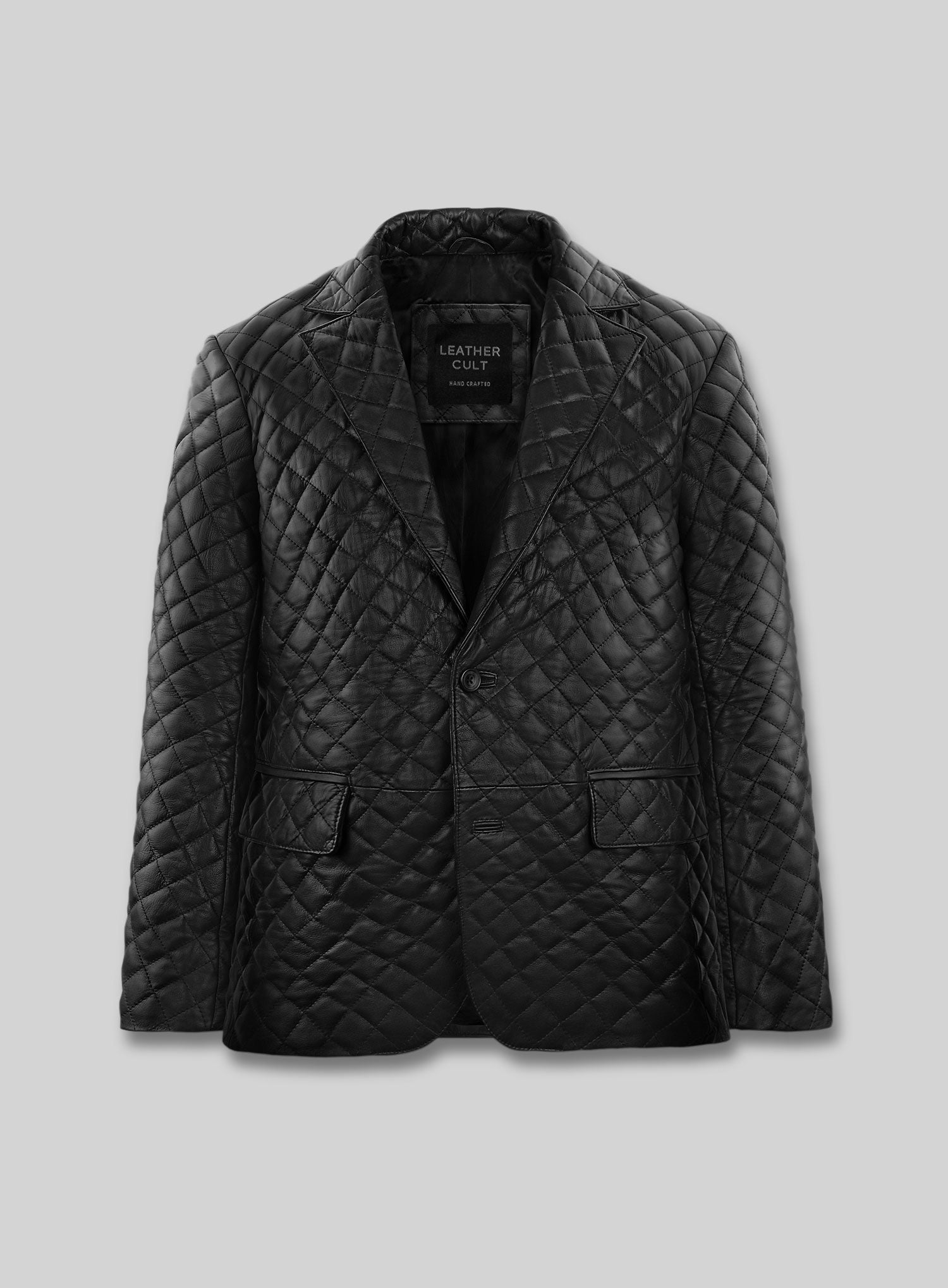 bocelliquiltedleatherblazerlk