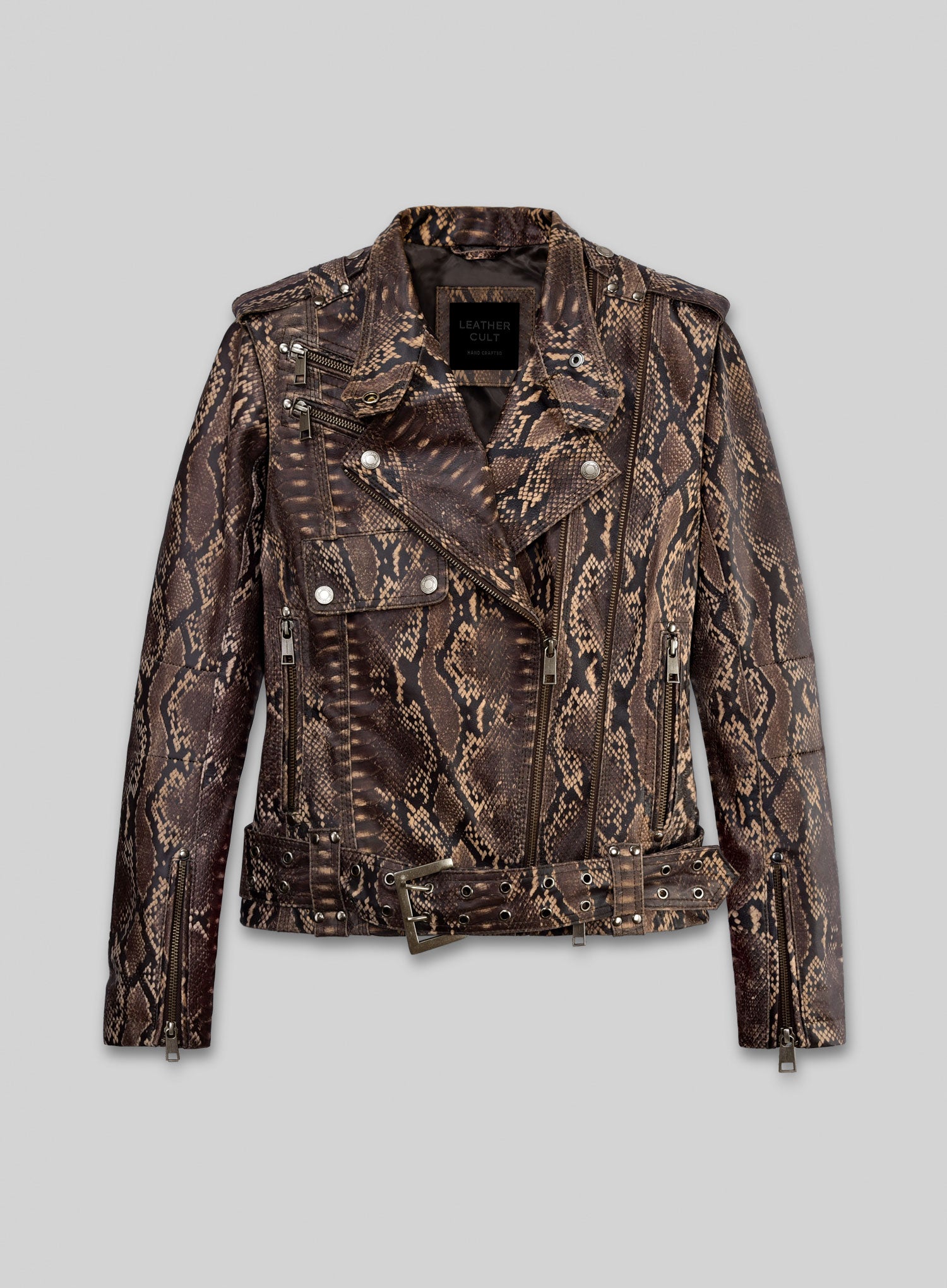 darkbrownpythonleatherjacketlook