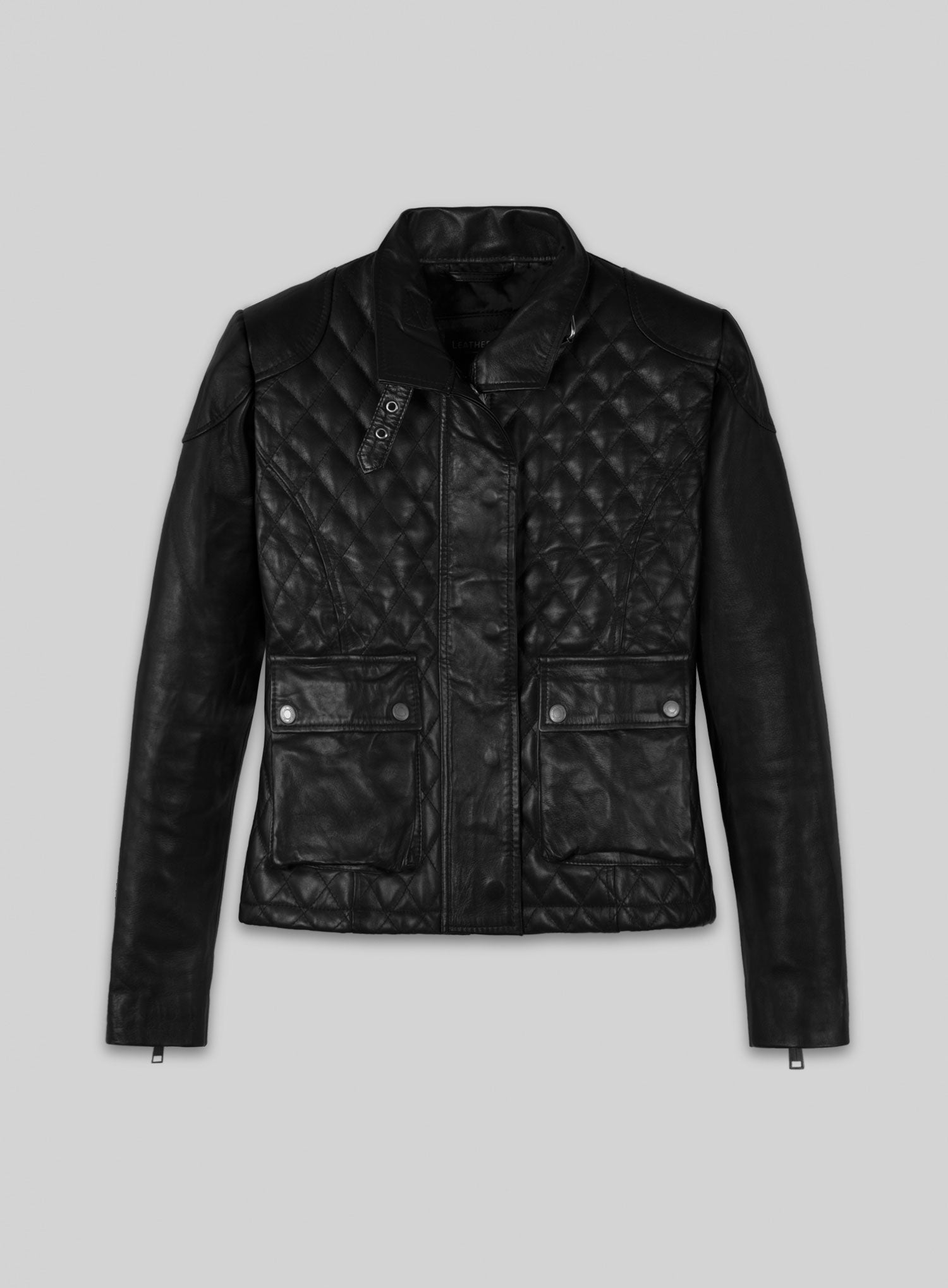 emilybluntleatherjacketlook