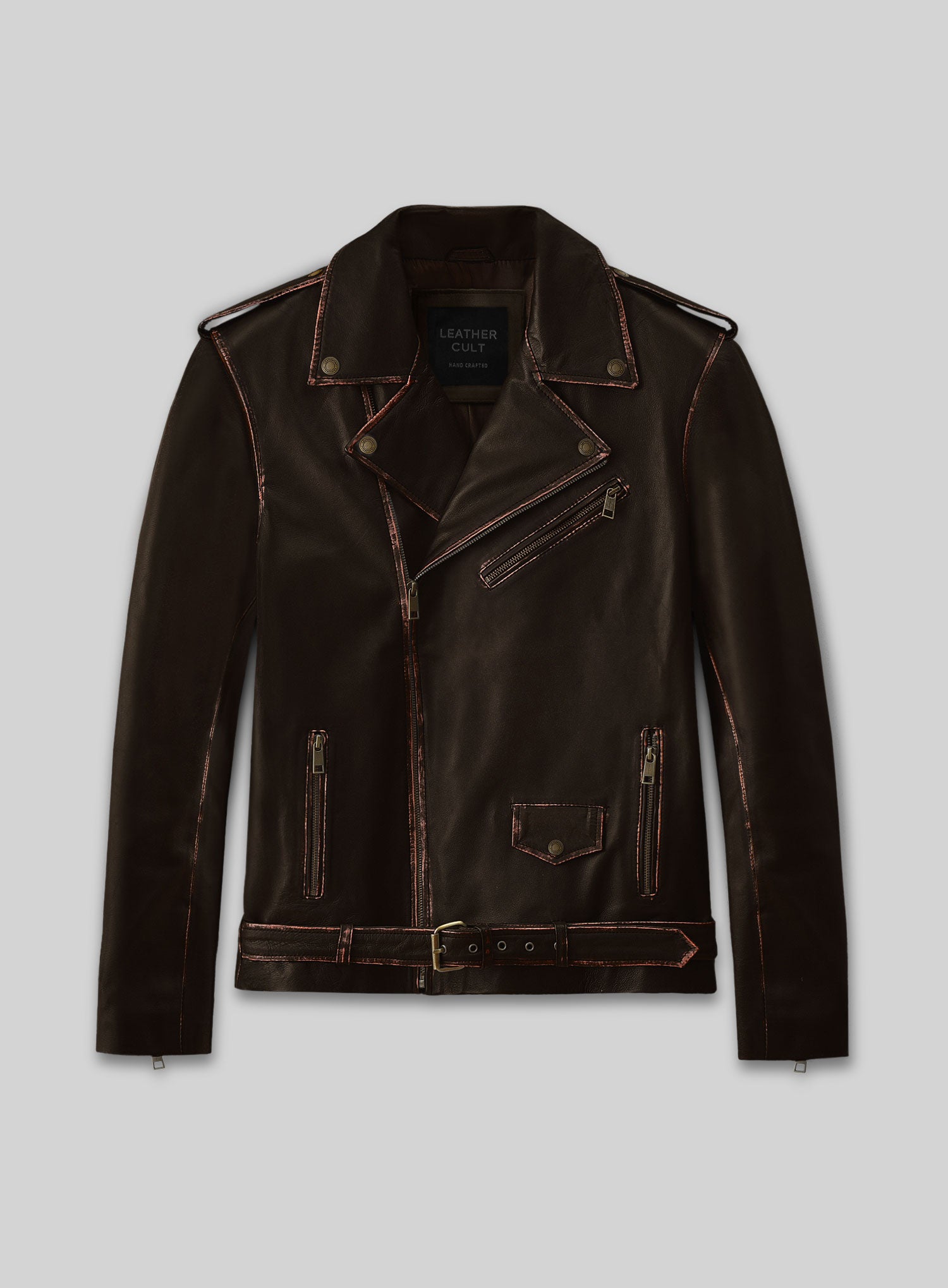 enforcerdarkbrownbikerleatherjacket